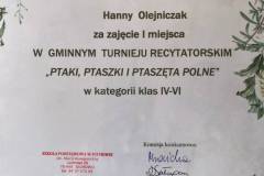 Dyplom-dla-Hanny-Olejniczak-za-zajecie-I-miejsca-w-kategorii-klas-IV-VI